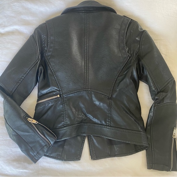 Blank NYC Black Vegan Leather Moto Jacket - Picture 3 of 5